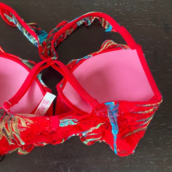 PINK Victoria’s Secret date Push up Bra Tropical - Picture 11 of 11